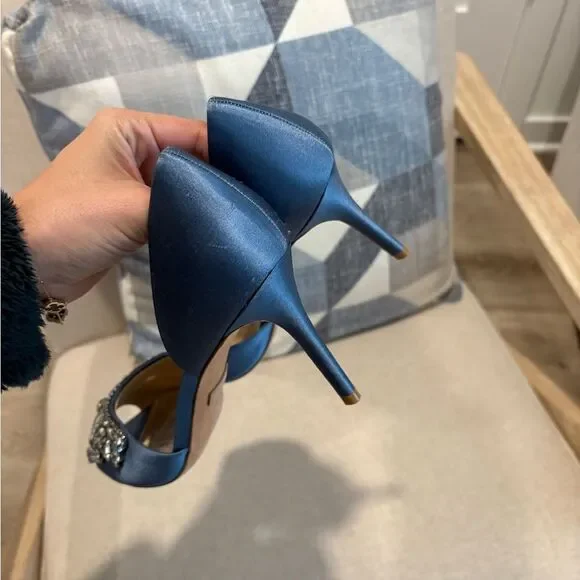 Badgley Mischka Candance, Stormy Blue Shoes - Picture 2 of 7